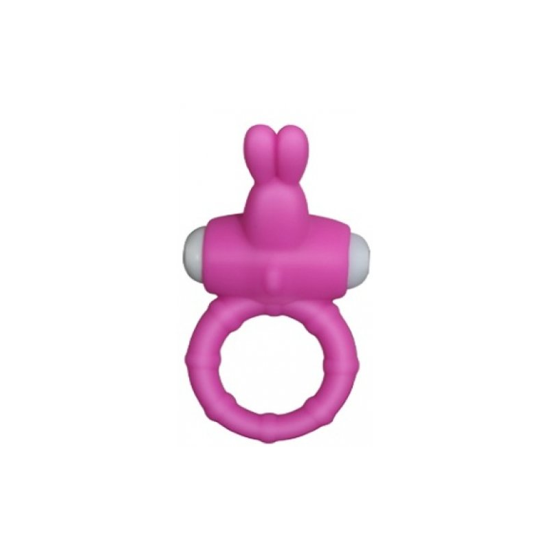 Розовое кольцо с вибрацией Power Thrill Clit Cockring