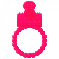 Рельефное виброкольцо с клиторальным стимулятором A-Toys