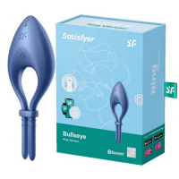 Эрекционное смарт-кольцо Satisfyer Bullseye синее