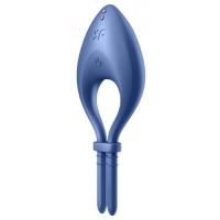 Эрекционное смарт-кольцо Satisfyer Bullseye синее