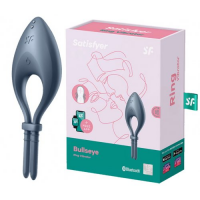 Эрекционное смарт-кольцо Satisfyer Bullseye серое