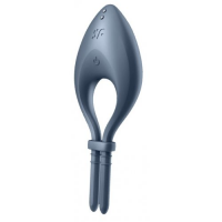 Эрекционное смарт-кольцо Satisfyer Bullseye серое