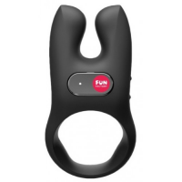 Эрекционное виброкольцо Fun Factory Nos с клиторальным стимулятором черное