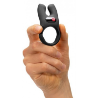 Эрекционное виброкольцо Fun Factory Nos с клиторальным стимулятором черное