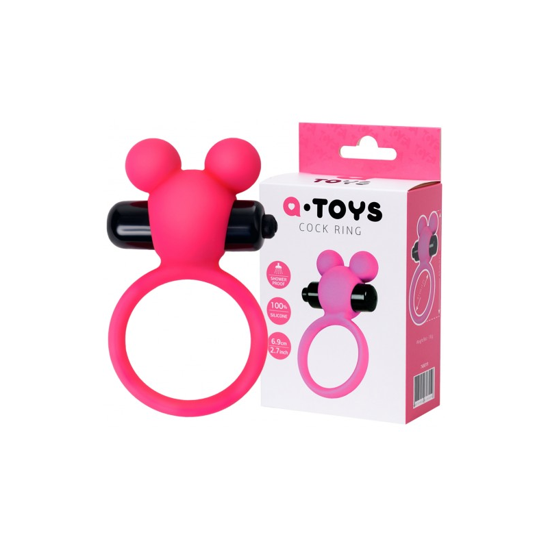 Розовое виброкольцо Pikle By Toyfa