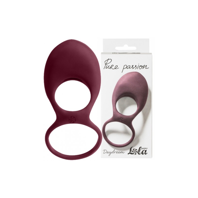 Эрекционное виброкольцо Pure Passion Daydream Wine Red