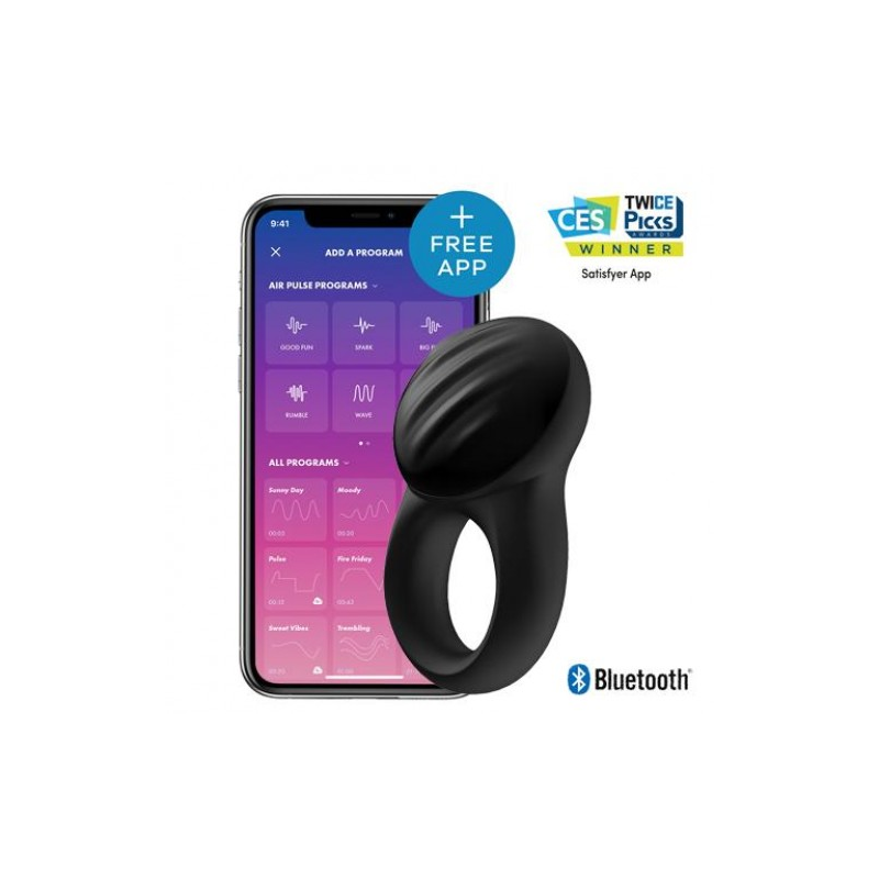 Эрекционное смарт-кольцо Satisfyer Signet Ring ДЕФОРМИРОВАННАЯ УПАКОВКА