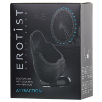 Кольцо на пенис и утяжка на мошонку с вибрацией Erotist Attraction