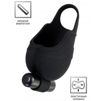Кольцо на пенис и утяжка на мошонку с вибрацией Erotist Attraction