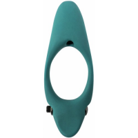 Эрекционное кольцо с двойной вибростимуляцией Pure Passion Stardust Green