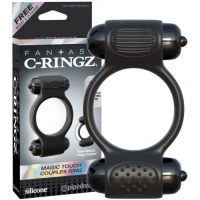 Эрекционное кольцо с двумя виброэлементами Magic Touch Couples Ring