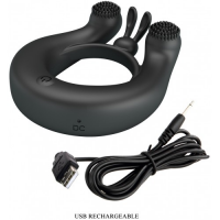 Перезаряжаемое эрекционное виброкольцо Vibrant Penis Ring Dahlia