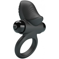 Эрекционное виброкольцо Pretty Love Vibrant Penis Ring Adrien черное