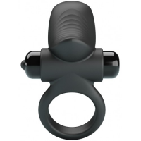 Эрекционное виброкольцо Pretty Love Vibrant Penis Ring Adrien черное
