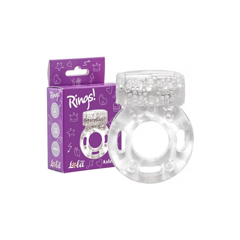 Эрекционное виброкольцо Rings Axle-Pin White