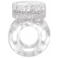 Эрекционное виброкольцо Rings Axle-Pin White