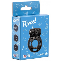 Эрекционное виброкольцо Rings Axle-Pin Black