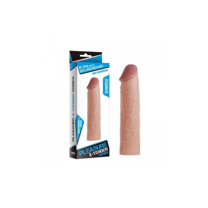 Насадка на пенис телесная Super-Realistic Penis Extension Sleeve