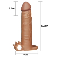 Насадка удлиняющая Penis Extension Sleeve плюс 7,5 см мулат