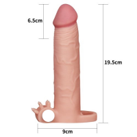 Насадка на пенис X-Tender Penis Sleeve телесная + 5 см к длине