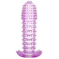 Стимулирующая насадка на член фиолетовая
