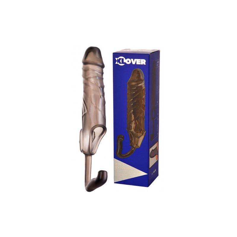 Насадка на пенис с кольцом под мошонку и анальным стимулятором Toyfa Xlover