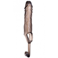 Насадка на пенис с кольцом под мошонку и анальным стимулятором Toyfa Xlover