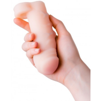 Увеличивающая насадка на пенис с кольцом для мошонки Toyfa Xlover + 3 см