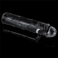 Прозрачная насадка на пенис Flawless Clear Penis Sleeve + 5 см к длине
