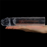 Прозрачная насадка на пенис Flawless Clear Penis Sleeve + 5 см к длине