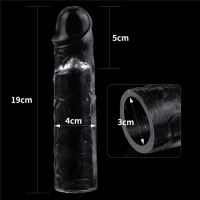 Прозрачная насадка на пенис Flawless Clear Penis Sleeve + 5 см к длине