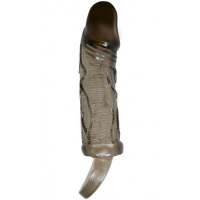 Увеличивающая насадка на пенис с петлей под мошонку Penis Sleeve Brayden + 3 см