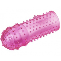 Рельефная насадка с отростком для клиторальной стимуляции