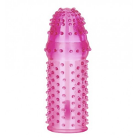 Рельефная насадка с отростком для клиторальной стимуляции