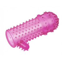 Рельефная насадка с отростком для клиторальной стимуляции