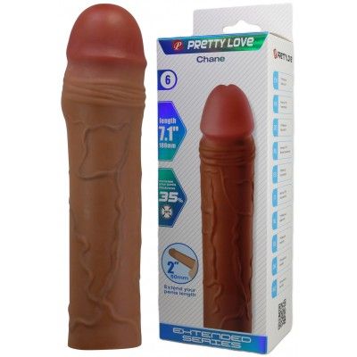 Удлиняющая насадка Pretty Love Chane мулат + 5 см