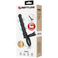 Вибронасадка для двойного проникновения с петлей на мошонку Pretty Love Tatum