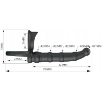 Вибронасадка для двойного проникновения с петлей на мошонку Pretty Love Tatum