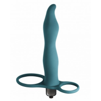 Вибронасадка для двойного проникновения Passion зеленая