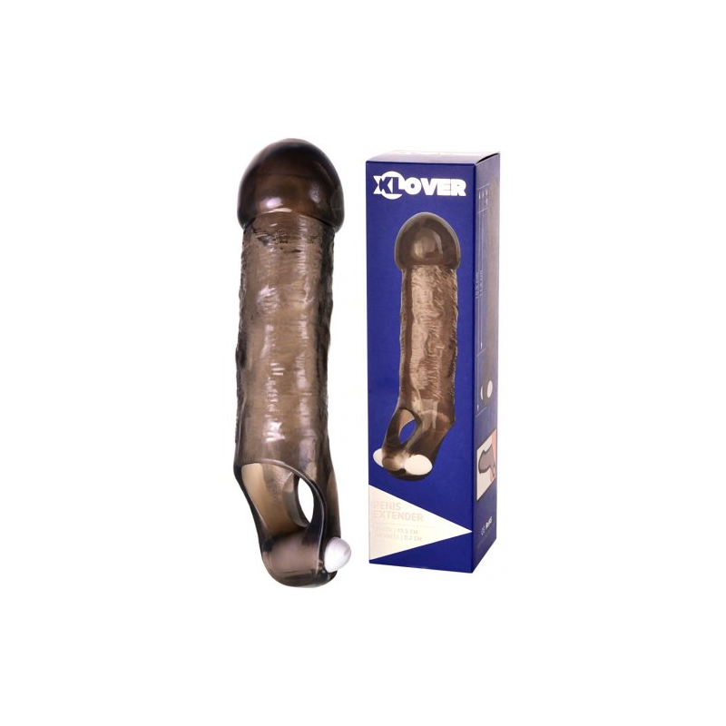 Насадка с увеличенной головкой и вибростимулятором ToyFa XLover 15,5 см