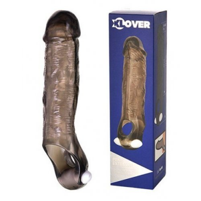 Насадка на пенис с вибростимулятором ToyFa XLover Penis Extender 15,5 см