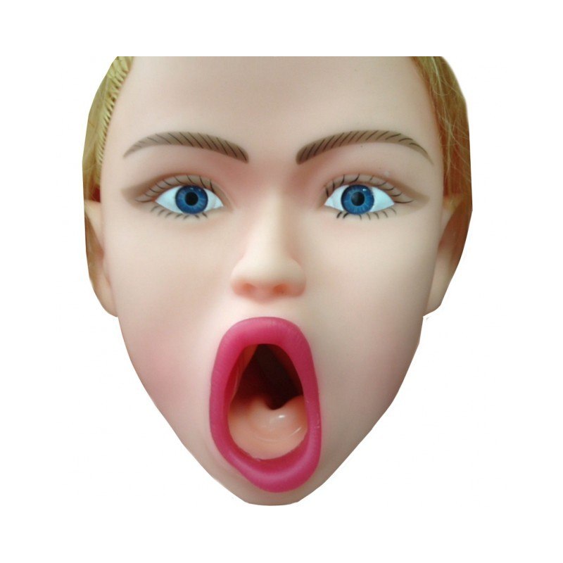 Кукла для секса с открытым ртом и вибрацией 3D Face Love Doll
