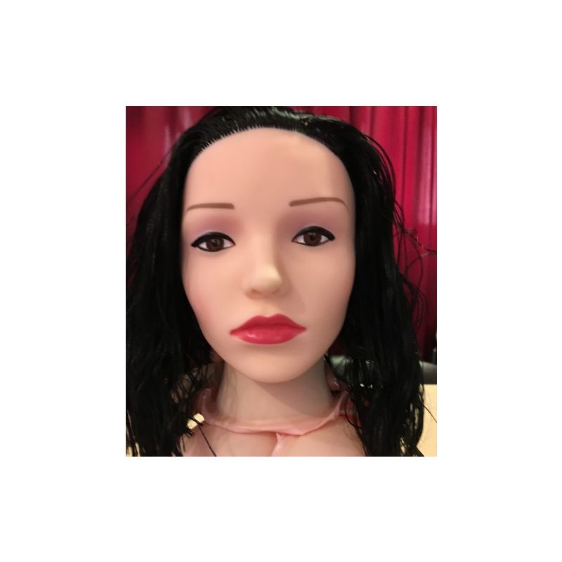 Кукла для секса с вибрацией брюнетка 3D Face Love Doll