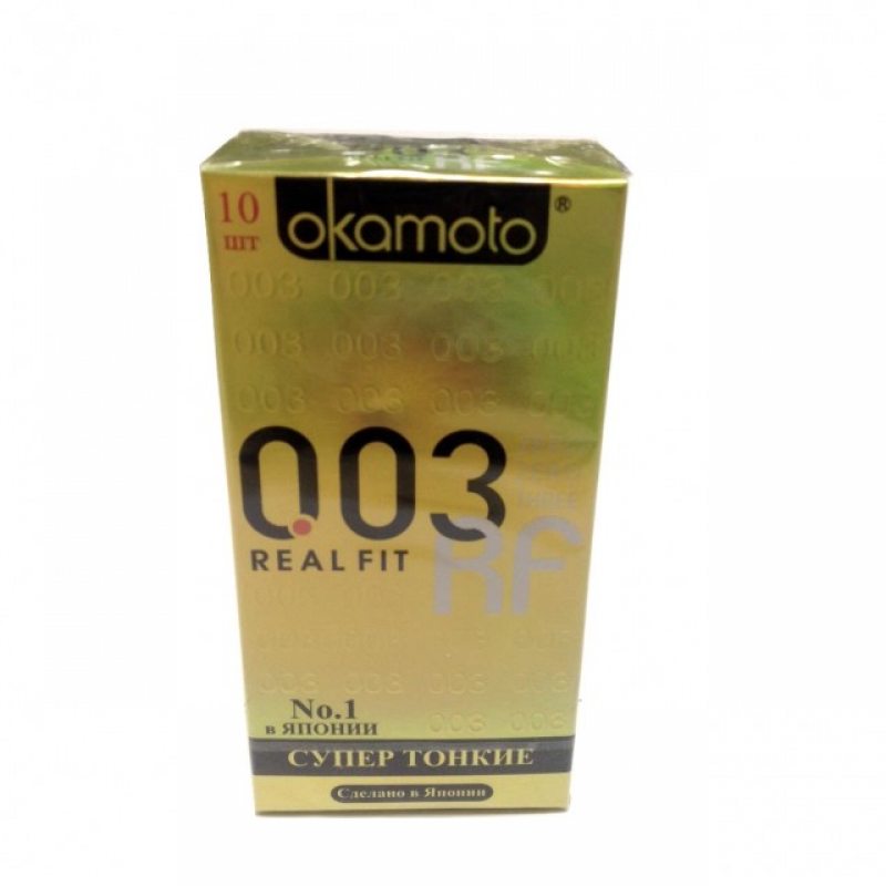 Супер тонкие презервативы Okamoto Real Fit 003