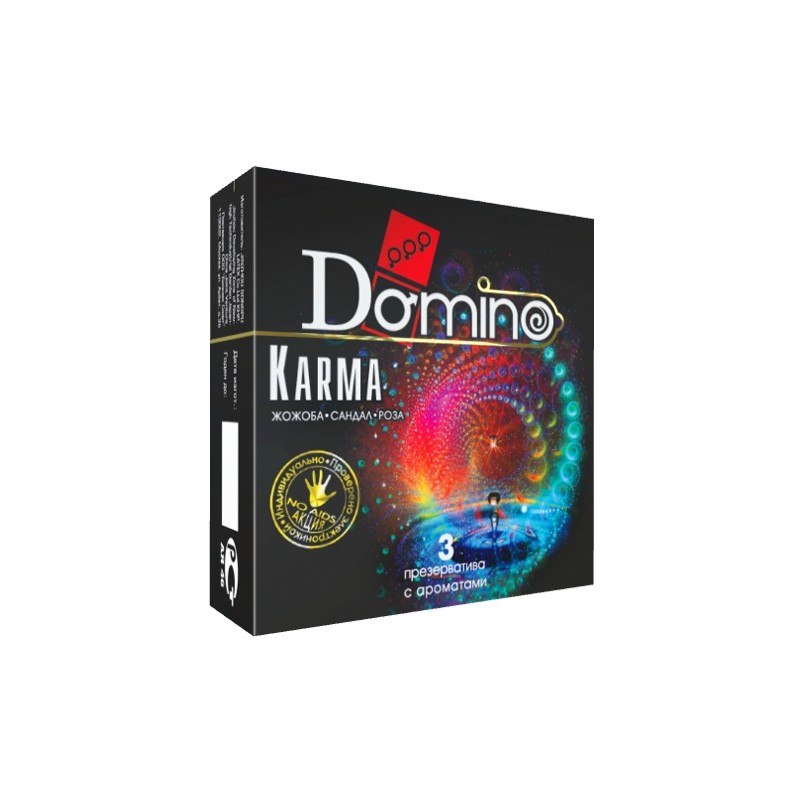 Презервативы ароматизированые Domino Karma 3 шт