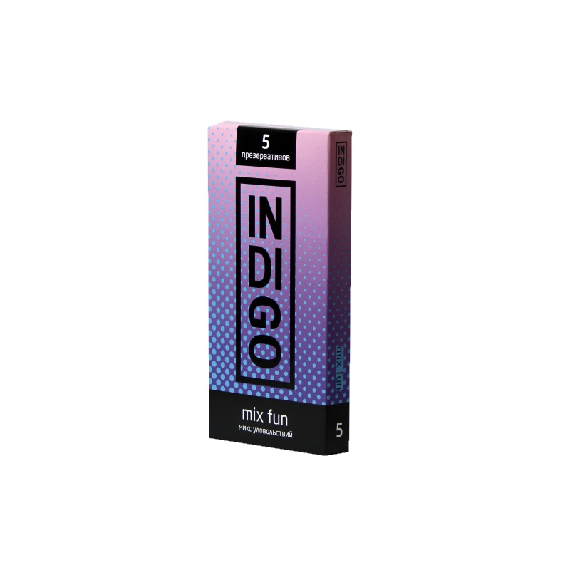 Презервативы Indigo Mix Fun №5 микс удовольствий