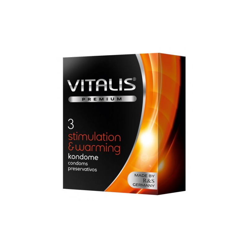 Презервативы Vitalis Premium №3 Stimulation and Warming с согревающим эффектом