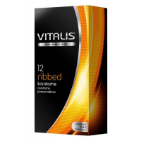 Презервативы Vitalis Premium №12 Ribbed ребристые