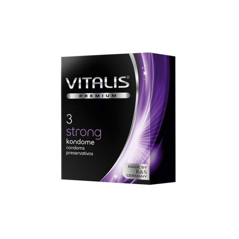 Презервативы Vitalis Premium №3 Strong - сверхпрочные