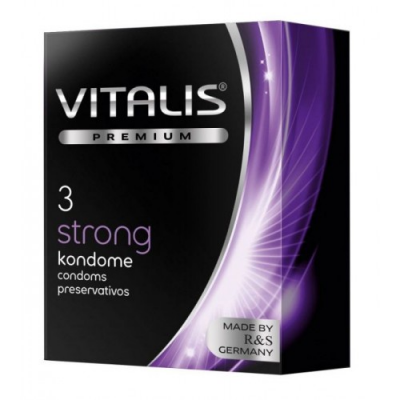 Презервативы Vitalis Premium №3 Strong - сверхпрочные